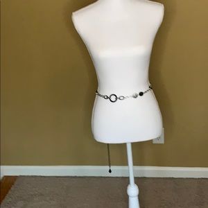 Black and Silver Chain Linked Belt